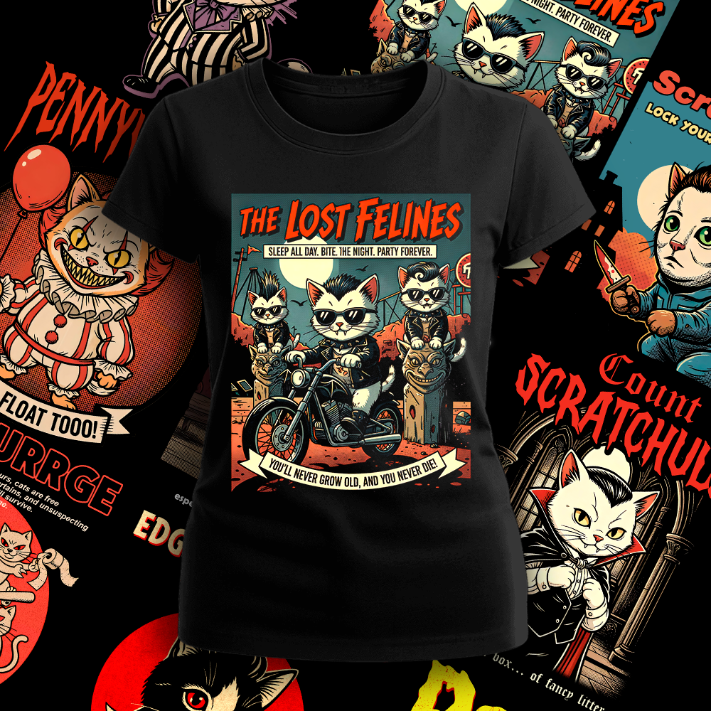 Polera The Lost Felines Mujer