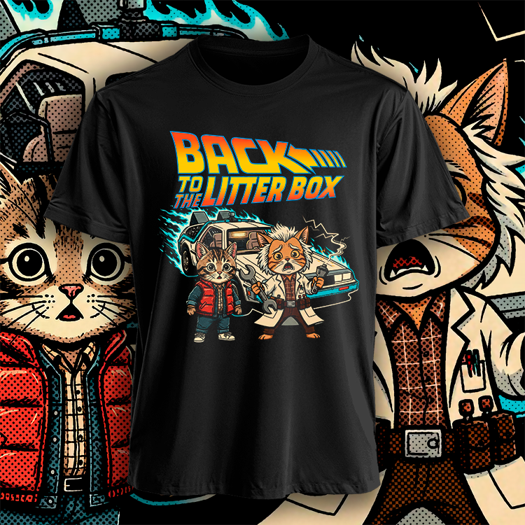 Polera Back To The Litter Box Hombre