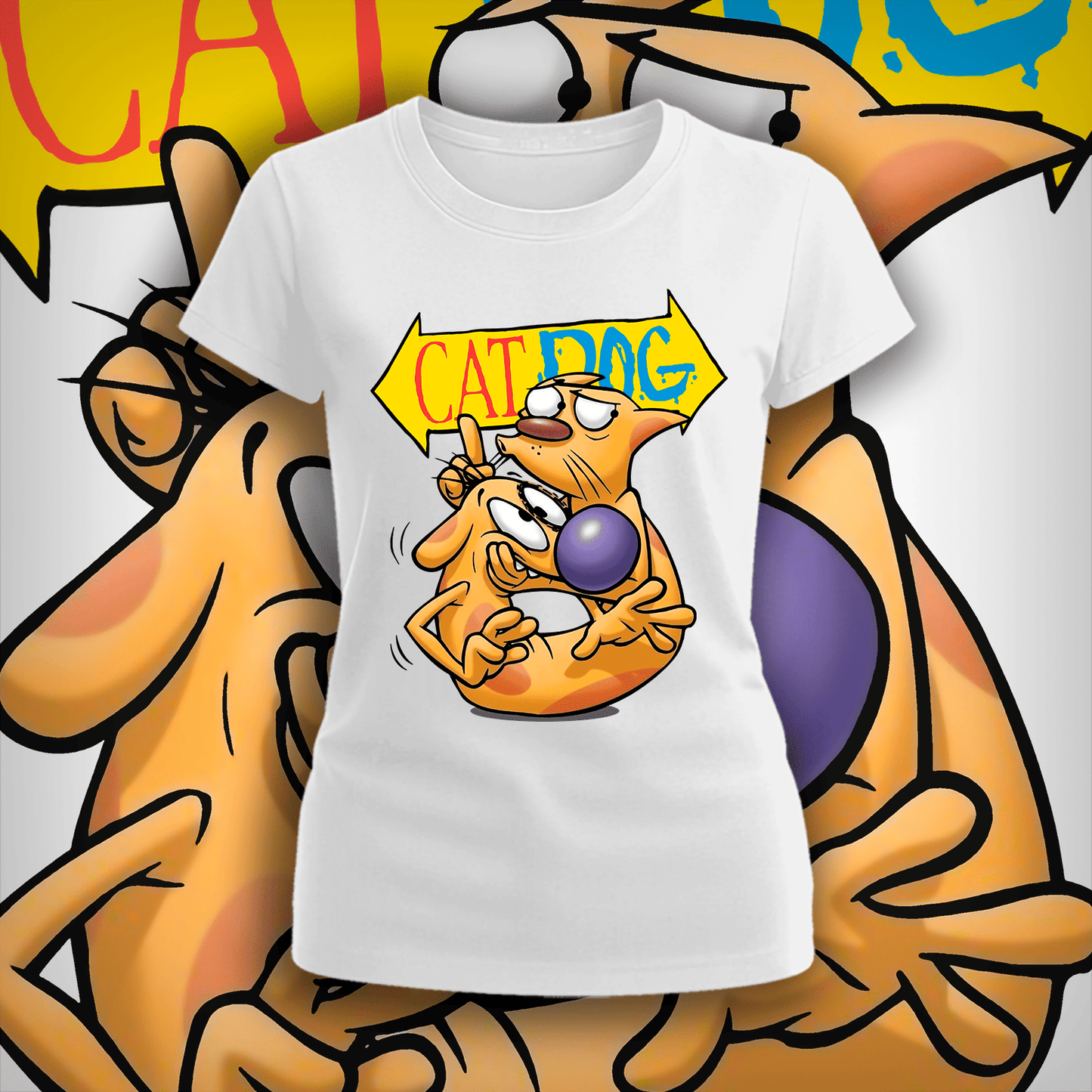 Polera Cat-Dog Mujer