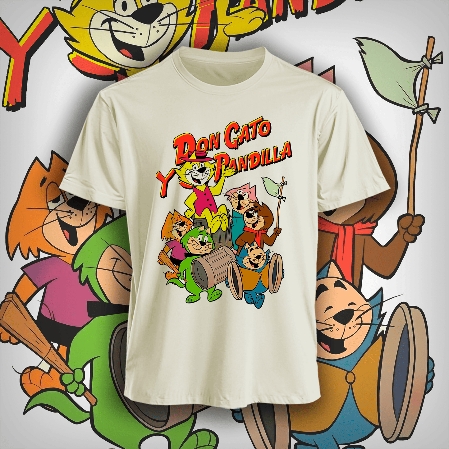 Polera Don Gato Y Su Pandilla Hombre