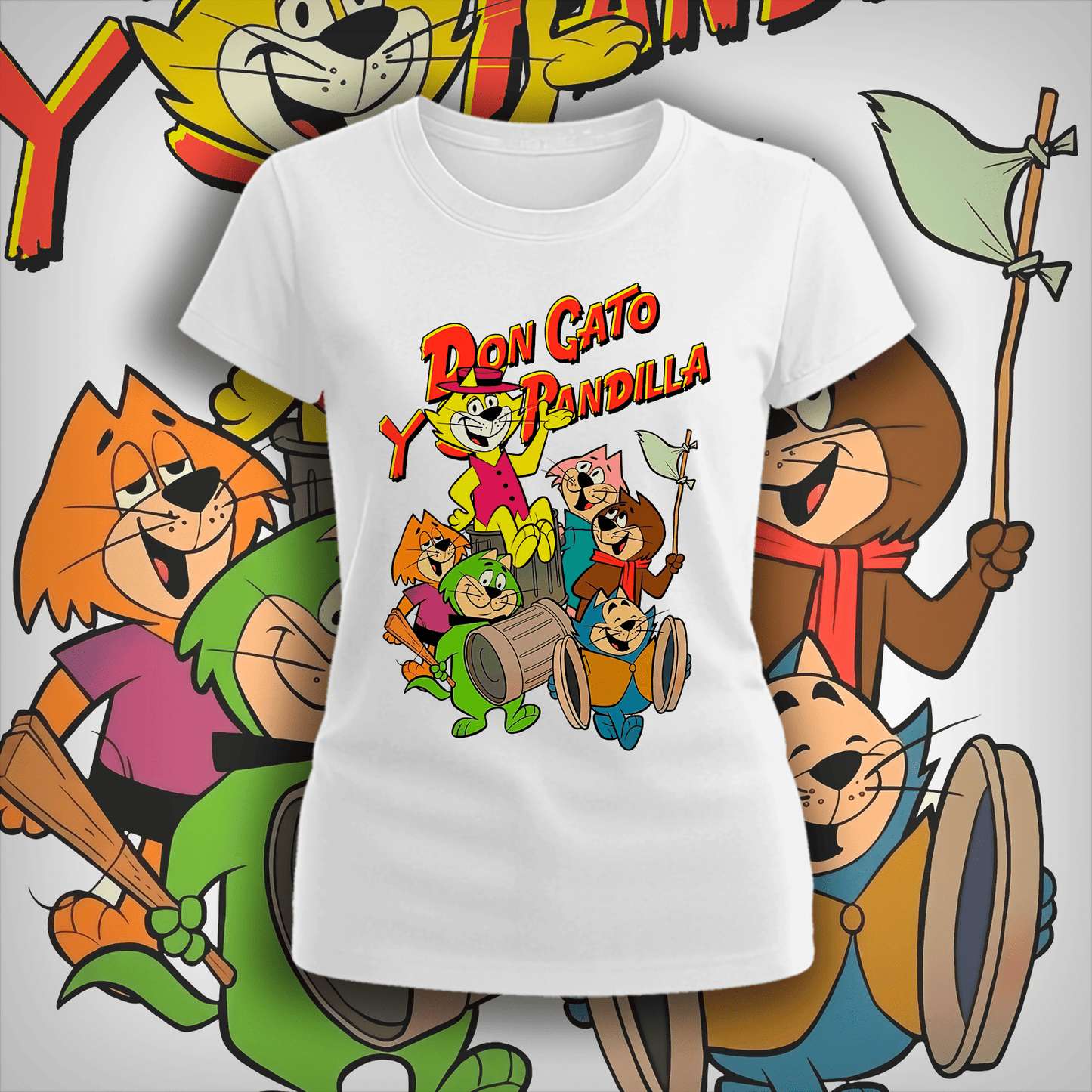 Polera Don Gato Y Su Pandilla Mujer