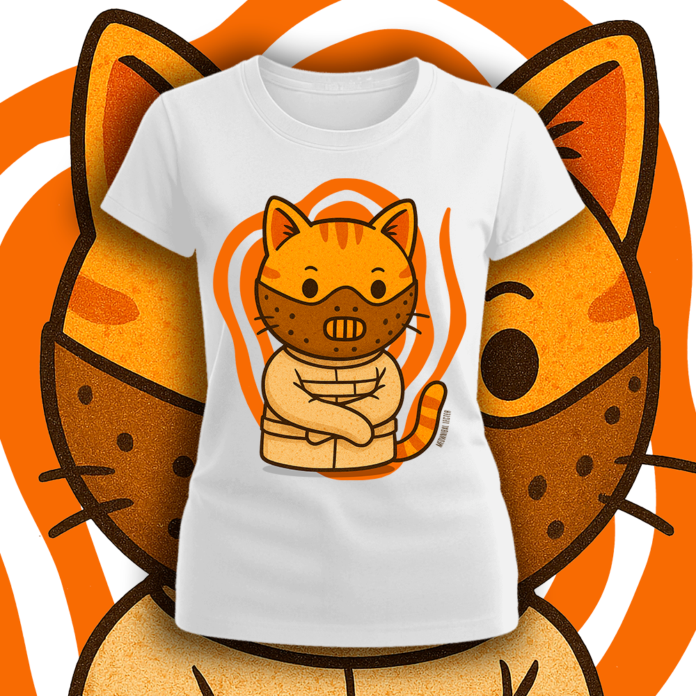 Polera Meownibal Lecter Mujer