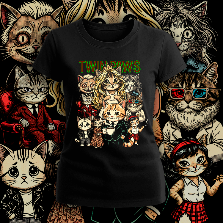Polera Twin Paws Mujer