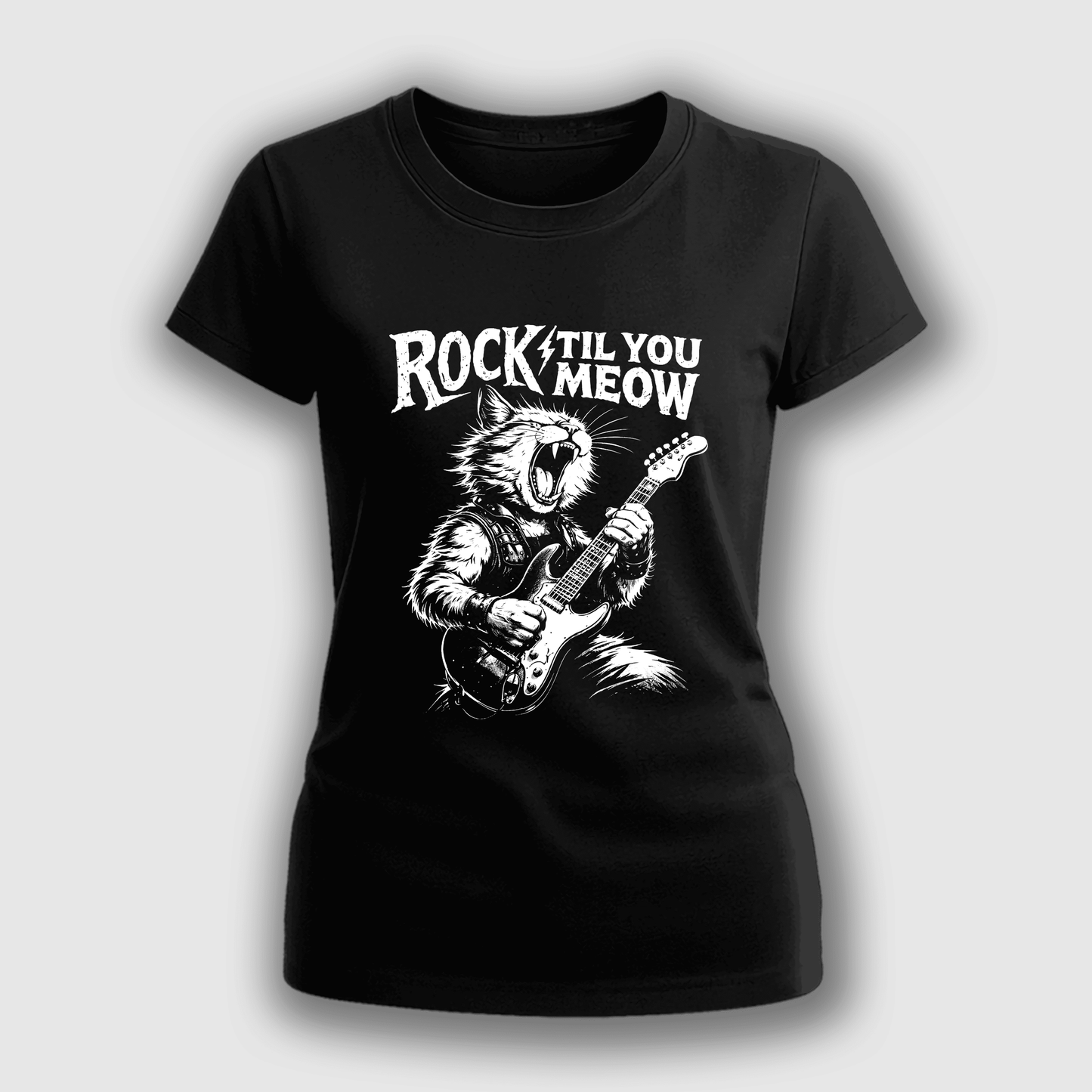 Polera Rock Til You Meow Mujer