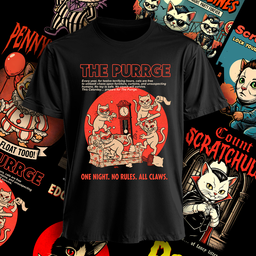 Polera The Purrge Hombre