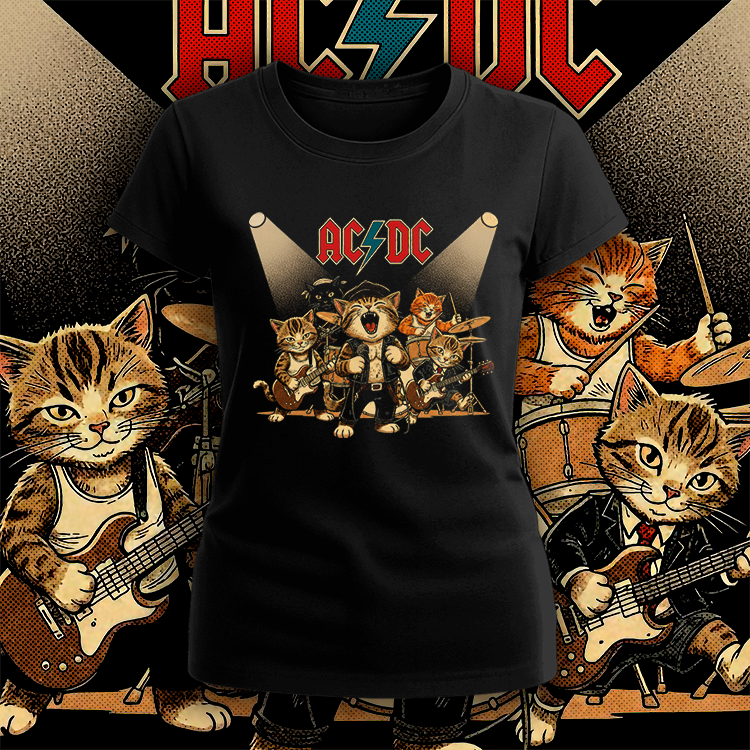 Polera AC/DC Mujer
