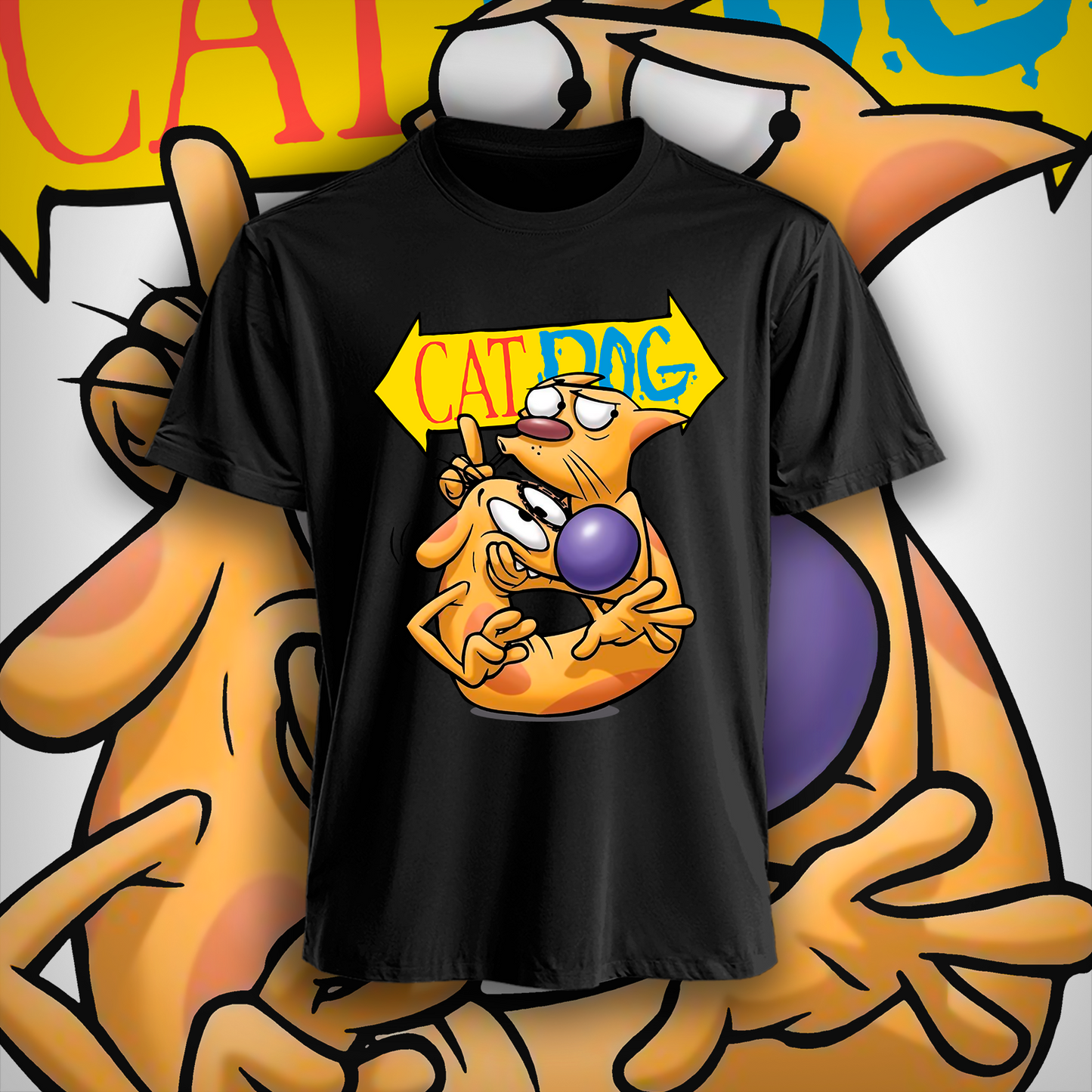 Polera Cat-Dog Hombre