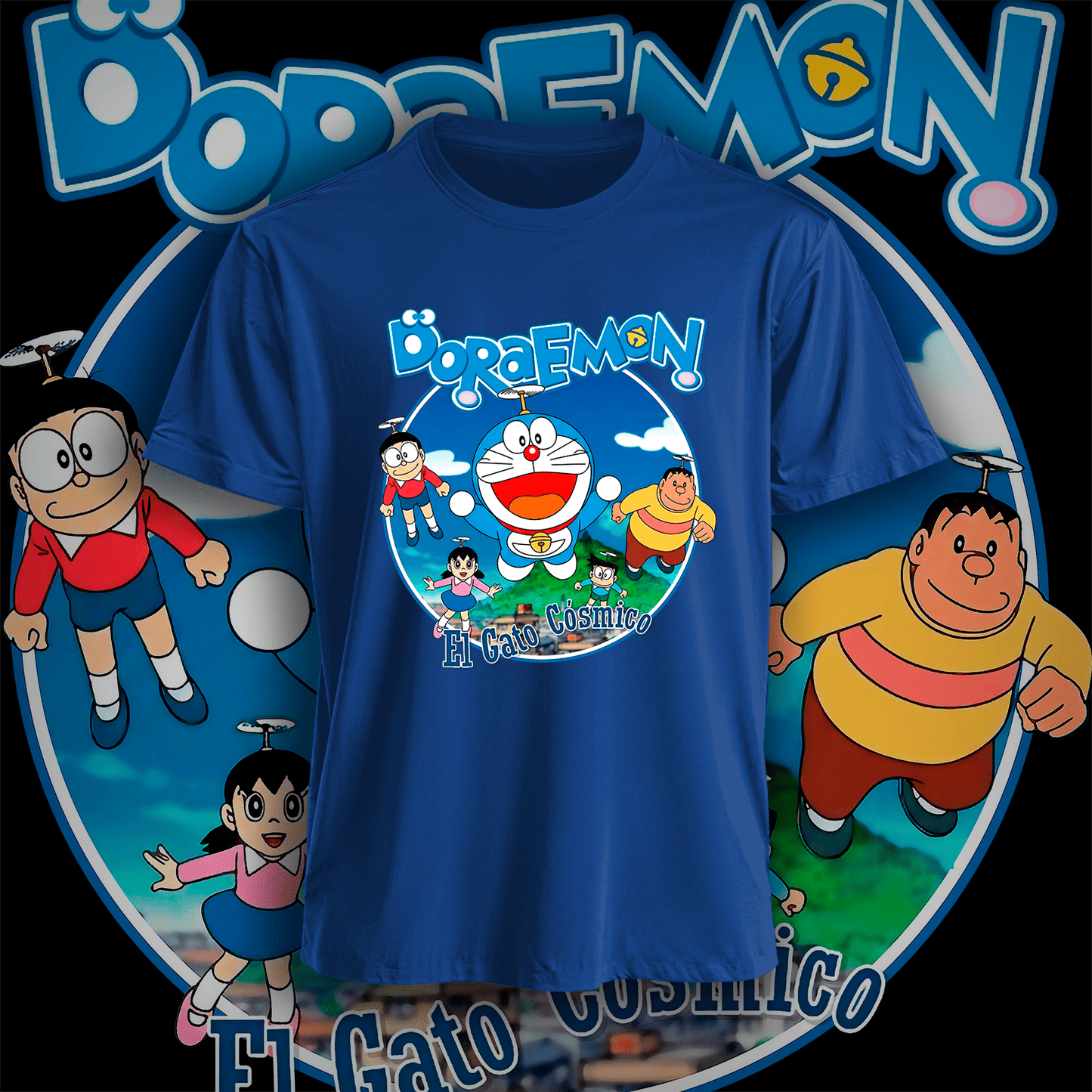 Polera Doraemon Hombre