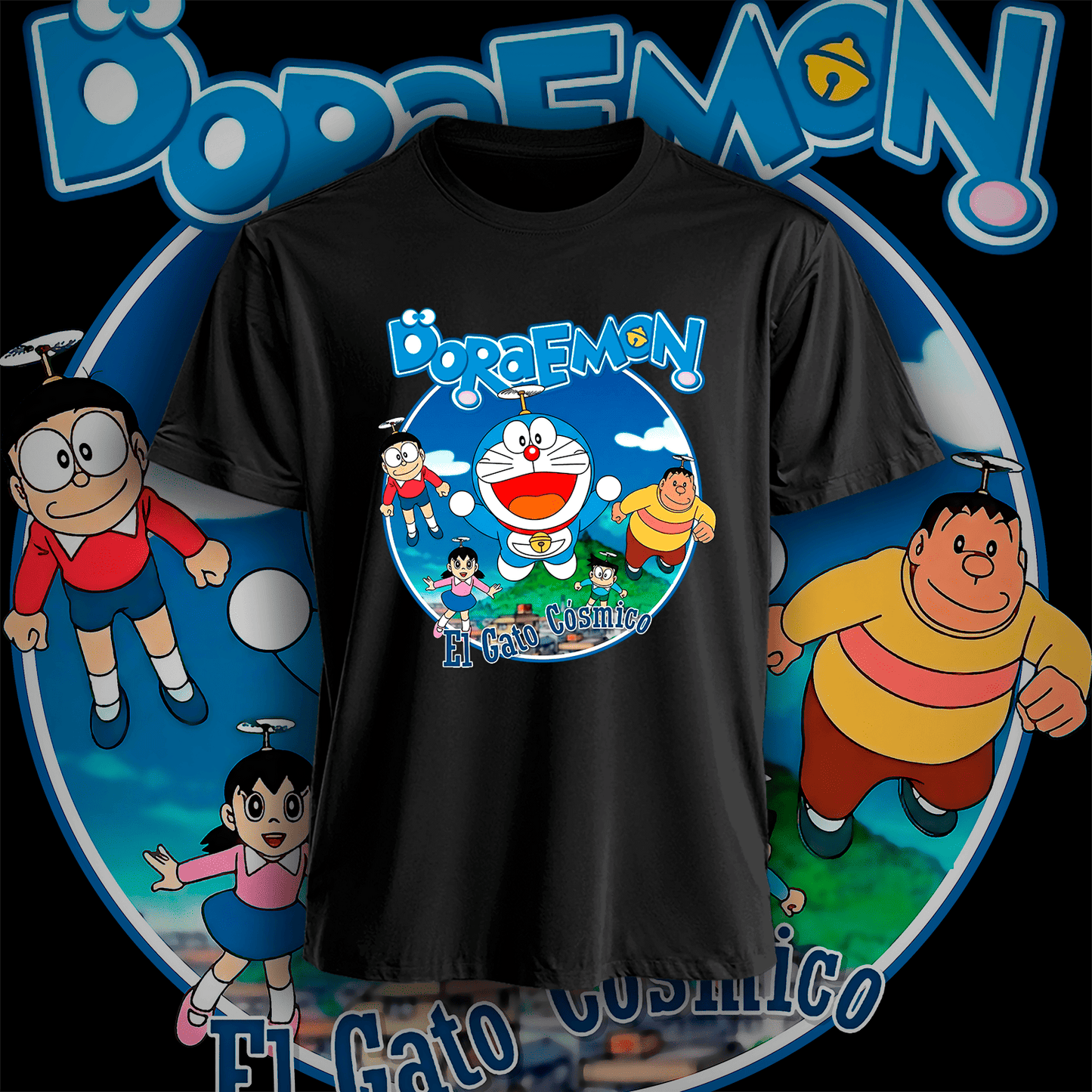 Polera Doraemon Hombre