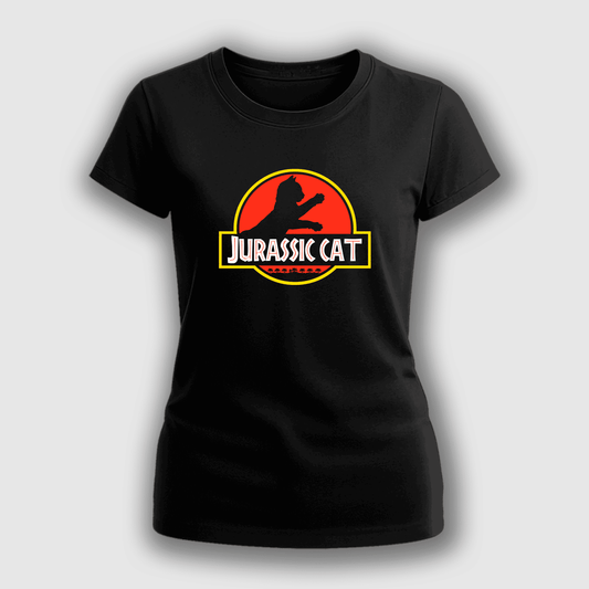 Polera Jurassic Cat Mujer