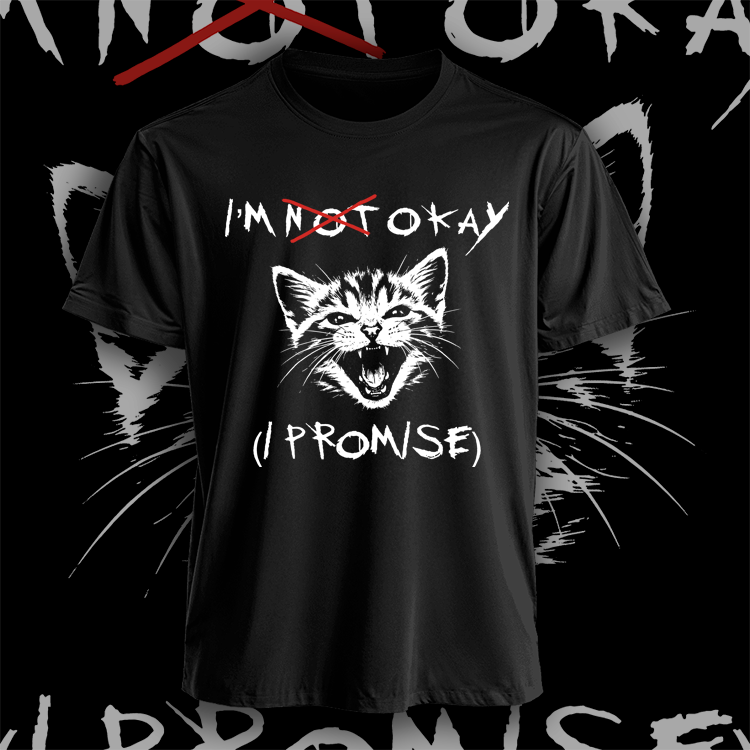 Polera Meow Chemical Romance I'm Not Okay Unisex