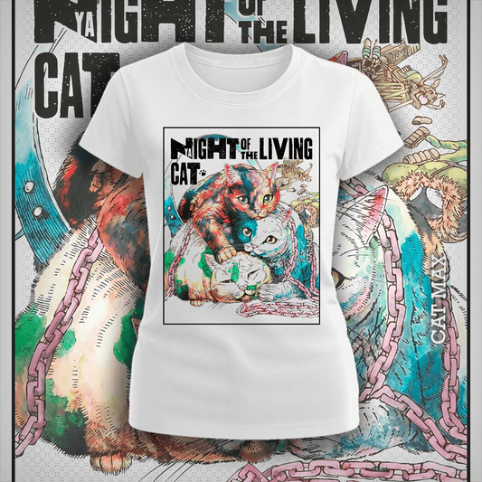 Polera Nyaight Of The Living Cat Manga Mujer
