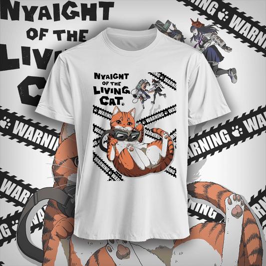 Polera Nyaight Of The Living Cat Anime Hombre