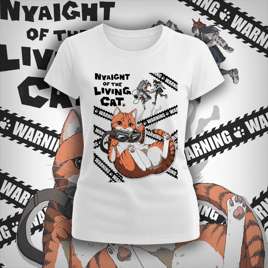Polera Nyaight Of The Living Cat Anime Mujer