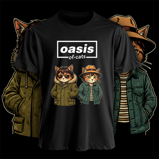 Polera Oasis Of Cats Hombre