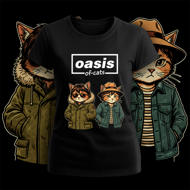 Polera Oasis Of Cats Mujer